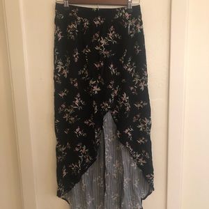 Black flower skirt